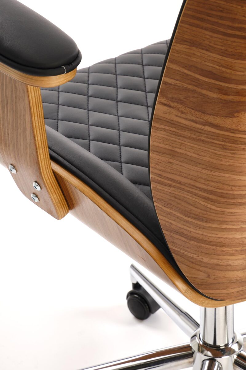 Toimistotuoli TIMBER, pähkinä / musta