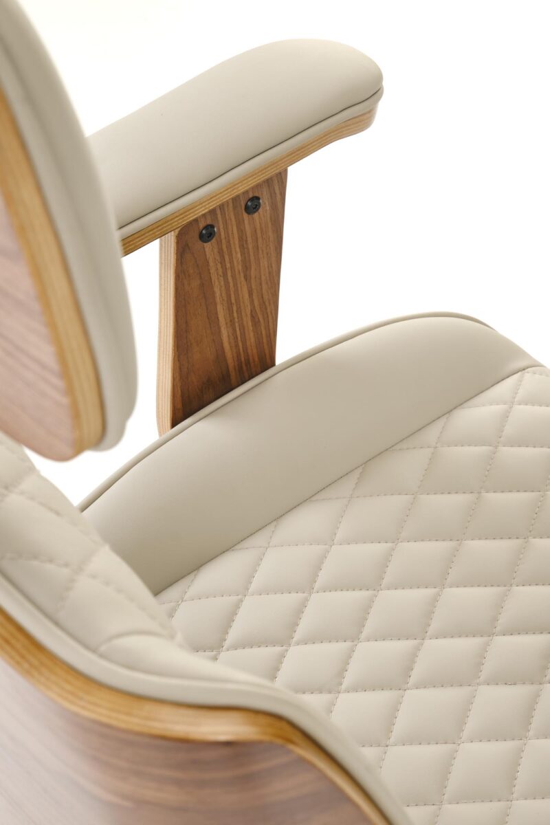 Toimistotuoli TIMBER, pähkinäpuu/vaalea beige