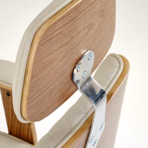 Toimistotuoli TIMBER, pähkinäpuu/vaalea beige