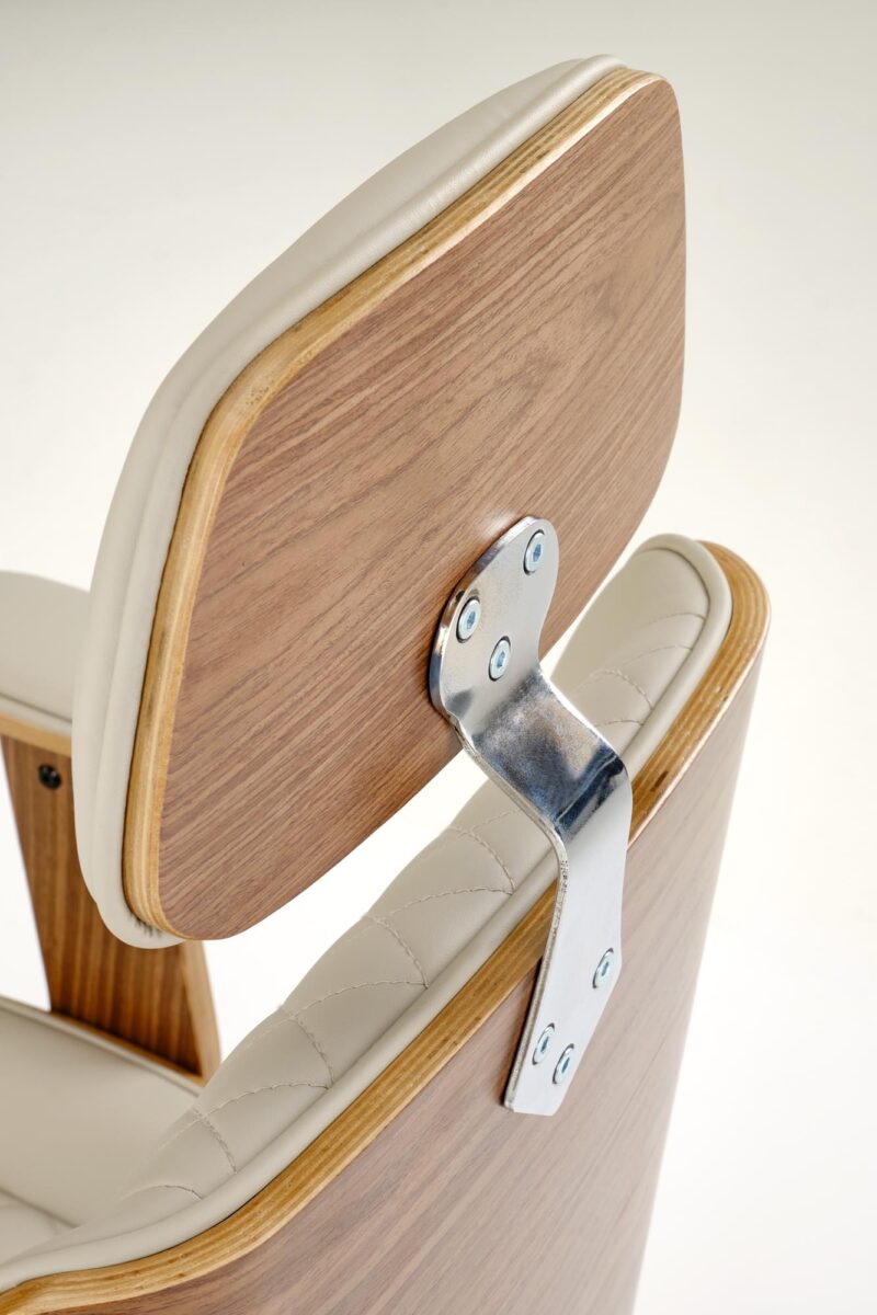 Toimistotuoli TIMBER, pähkinäpuu/vaalea beige