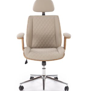 Toimistotuoli TIMBER, pähkinäpuu/vaalea beige