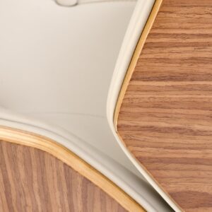 Toimistotuoli WEBSTER, pähkinä/painopunainen