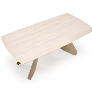 Pidentävä Ruokapöytä SALVIR, travertiini / kashmir