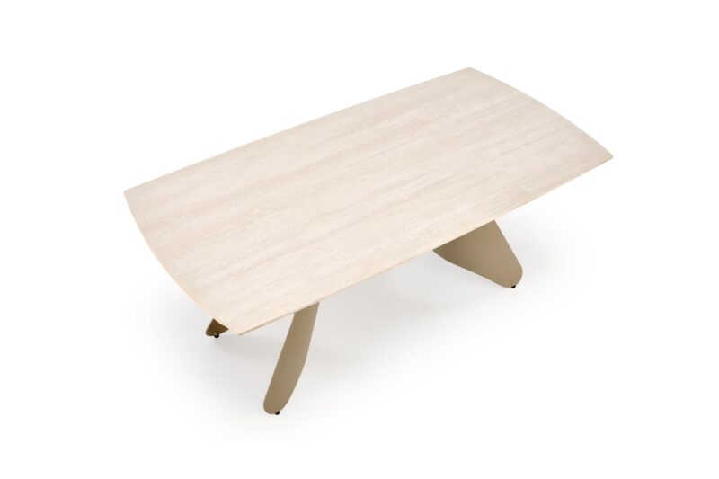 Pidentävä Ruokapöytä SALVIR, travertiini / kashmir