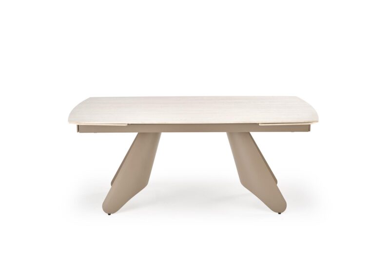 Pidentävä Ruokapöytä SALVIR, travertiini / kashmir