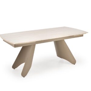 Pidentävä Ruokapöytä SALVIR, travertiini / kashmir