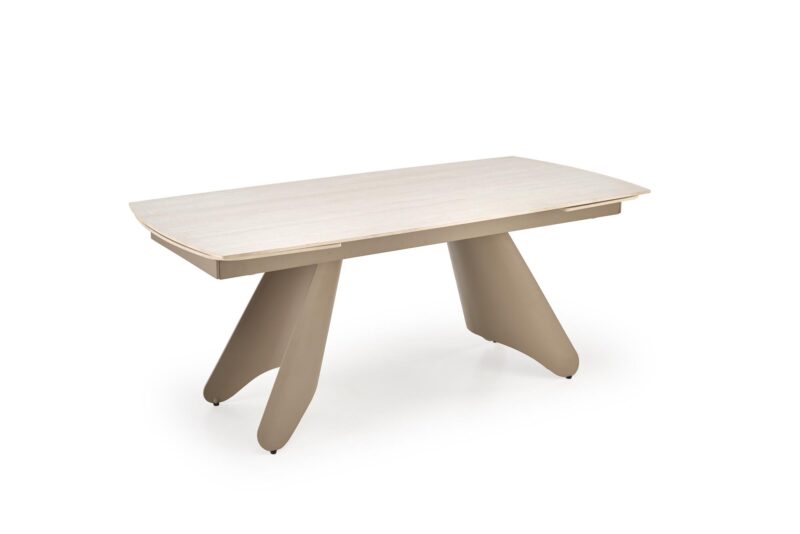 Pidentävä Ruokapöytä SALVIR, travertiini / kashmir