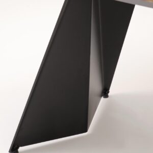 Pidentävä ruokapöytä ARMARIO, musta marmori / musta