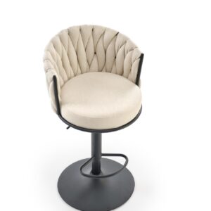 Baarituoli CINDRA, musta / beige