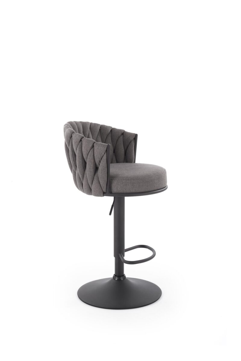 Baarituoli CINDRA, musta / harmaata