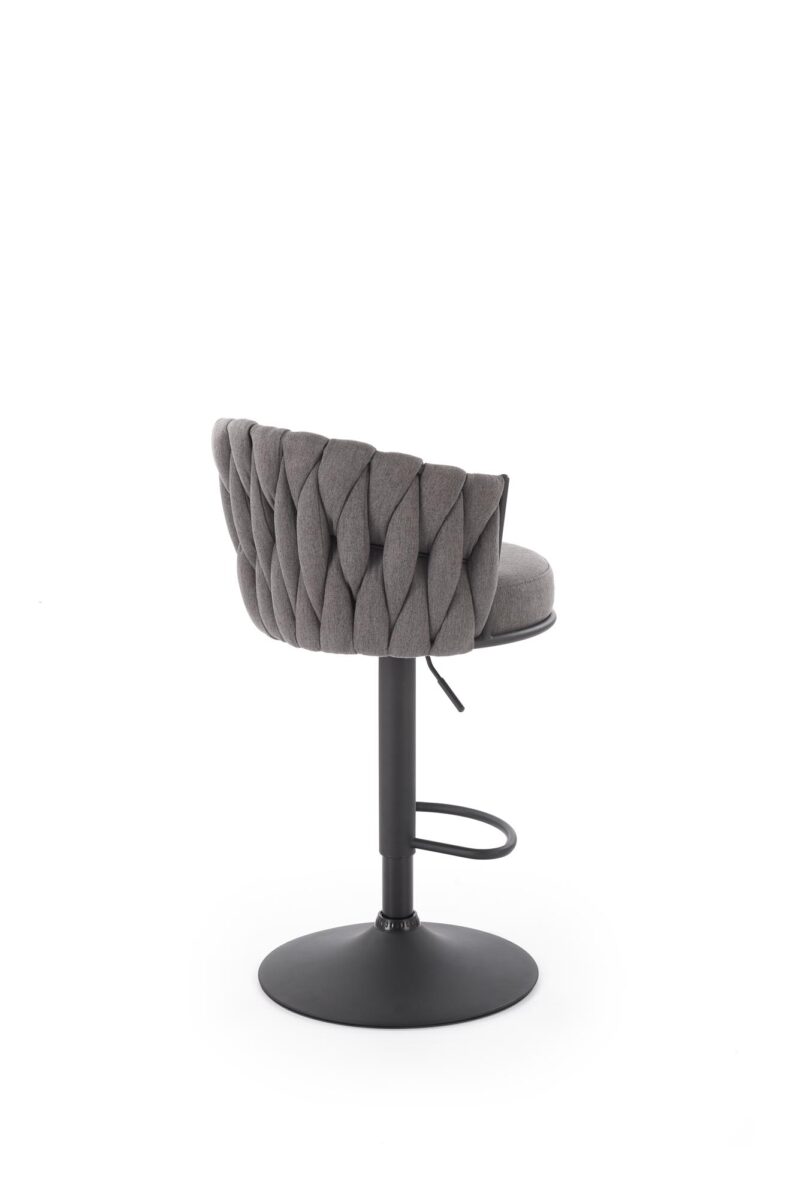 Baarituoli CINDRA, musta / harmaata