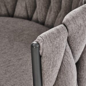 Baarituoli CINDRA, musta / harmaata