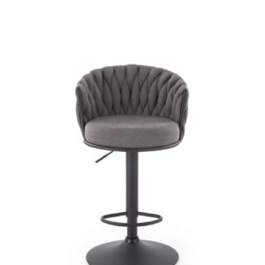 Baarituoli CINDRA, musta / harmaata