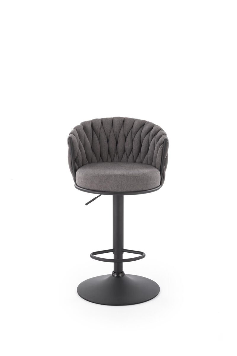Baarituoli CINDRA, musta / harmaata