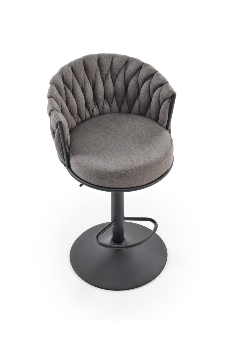 Baarituoli CINDRA, musta / harmaata