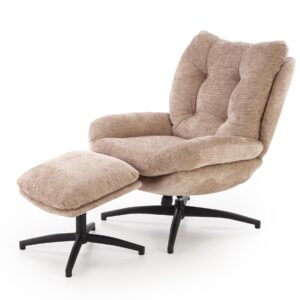 Kääntyvä nojatuoli PESTA, puffs, beige