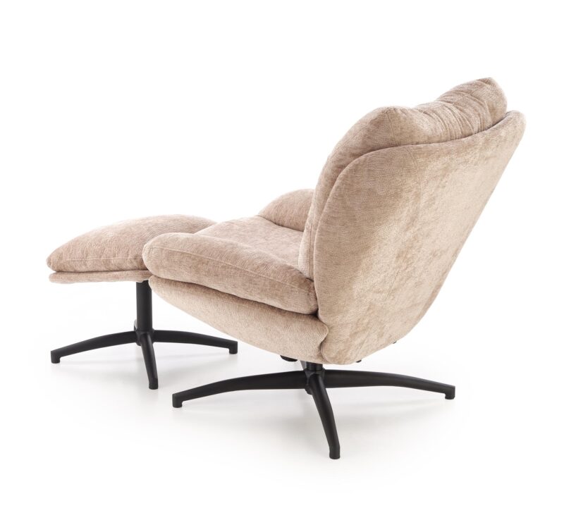 Kääntyvä nojatuoli PESTA, puffs, beige