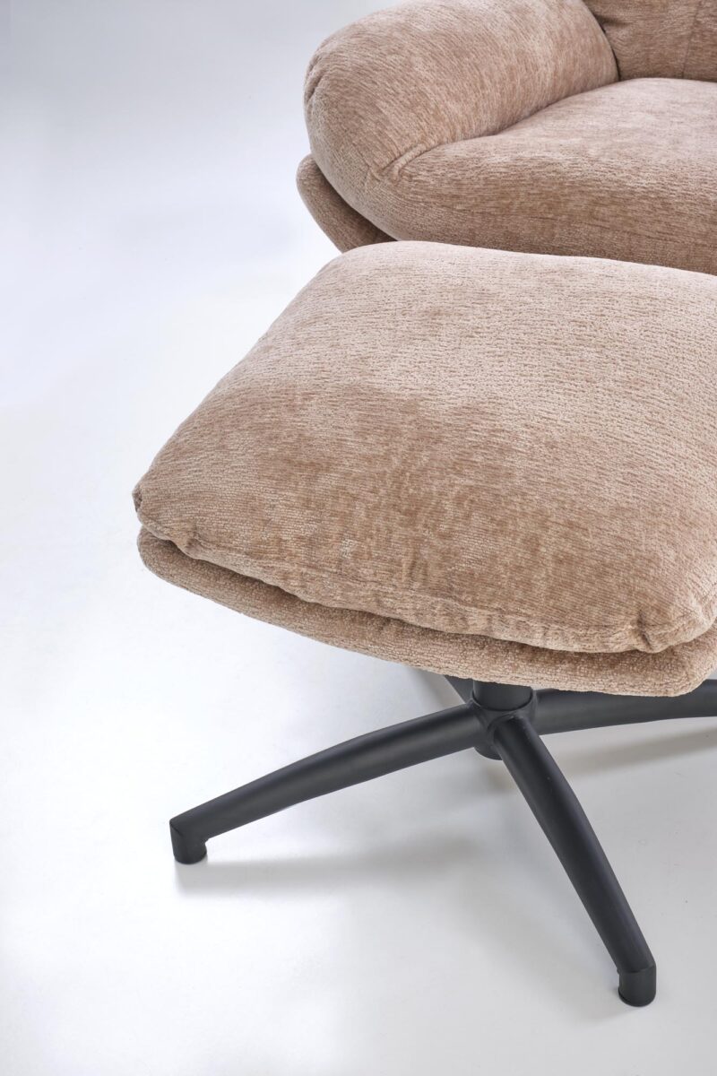 Kääntyvä nojatuoli PESTA, puffs, beige