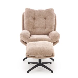 Kääntyvä nojatuoli PESTA, puffs, beige