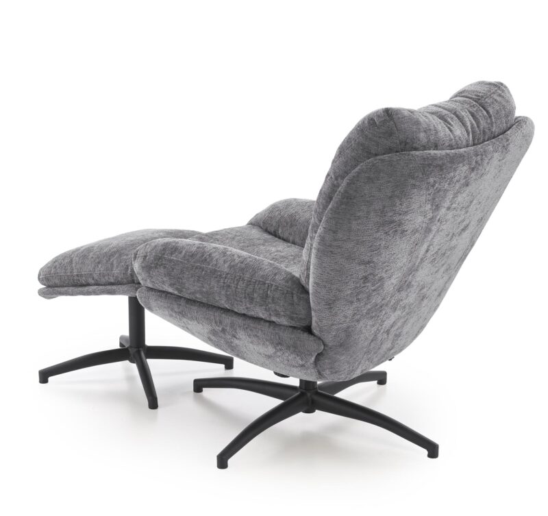 Kääntyvä nojatuoli PESTA, rahin, harmaa