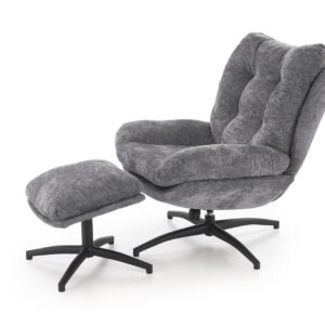 Kääntyvä nojatuoli PESTA, rahin, harmaa