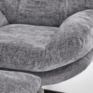 Kääntyvä nojatuoli PESTA, rahin, harmaa