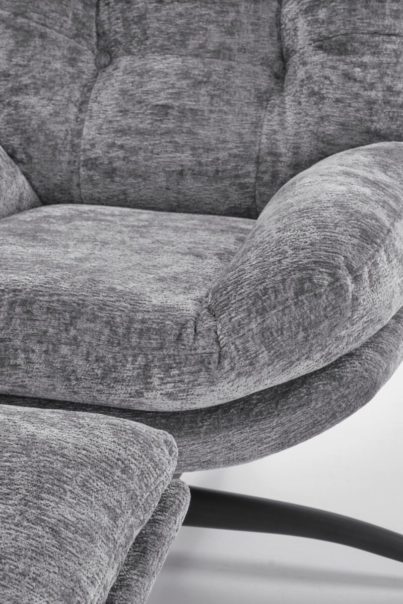 Kääntyvä nojatuoli PESTA, rahin, harmaa