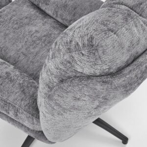 Kääntyvä nojatuoli PESTA, rahin, harmaa