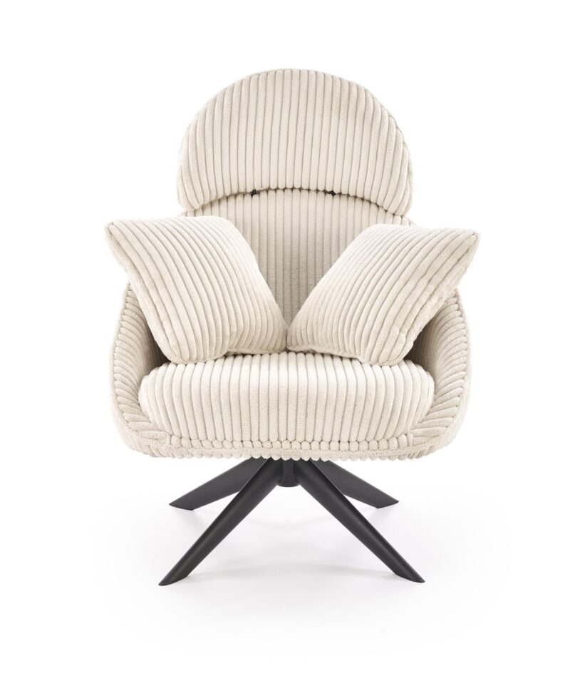 Kääntyvä nojatuoli MERRIN 2, kermaansävyinen