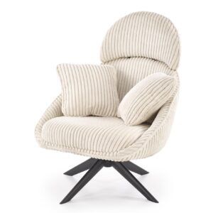 Kääntyvä nojatuoli MERRIN 2, kermaansävyinen