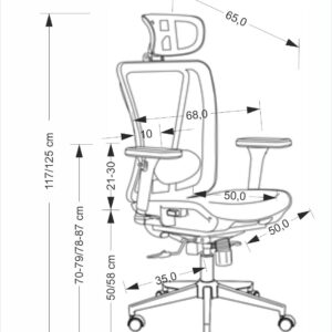 Toimistotuoli VIXEN, musta