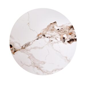 Kahvitable BELRIA, pähkinä / valkoinen marmor