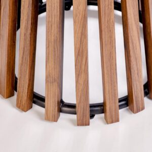 Kahvitable BELRIA, pähkinä / valkoinen marmor