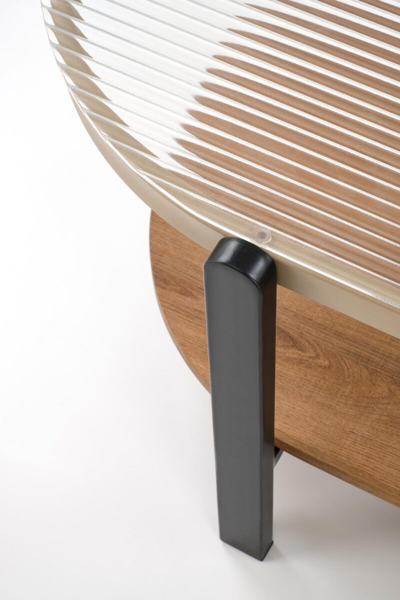 Kahvilapöytä GRETA, luonnollinen / musta