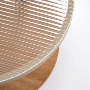 Kahvilapöytä GRETA, luonnollinen / musta