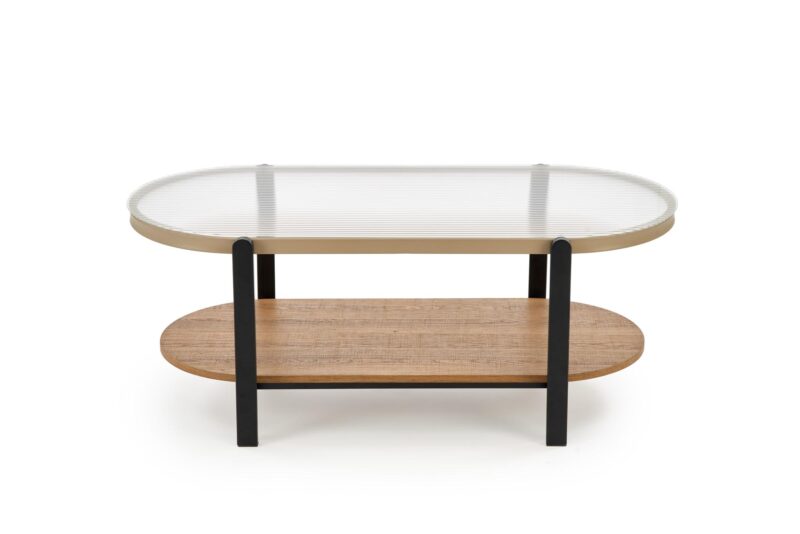 Kahvilapöytä GRETA, luonnollinen / musta