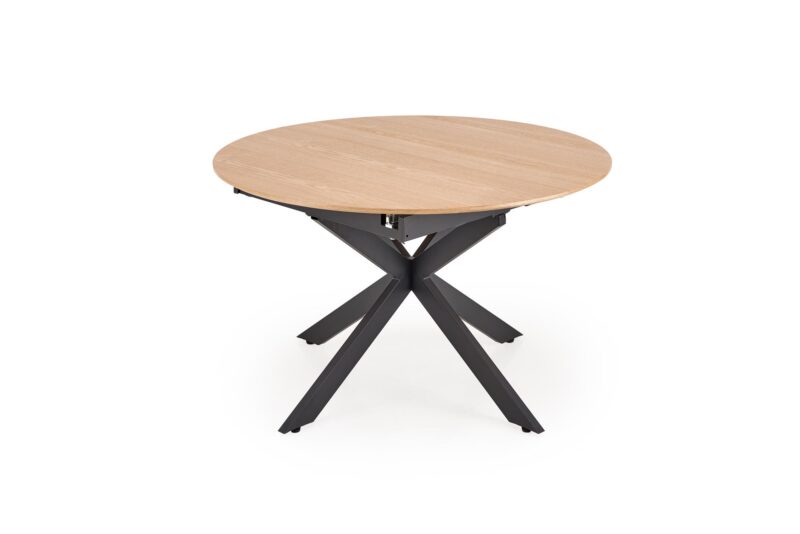 Pidennettävä ruokapöytä LORVEN, luonnollinen / musta