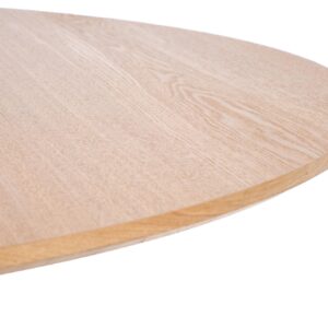 Pidennettävä ruokapöytä LORVEN, luonnollinen / musta