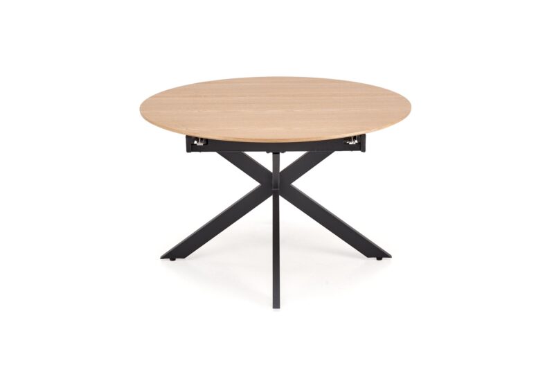 Pidennettävä ruokapöytä LORVEN, luonnollinen / musta