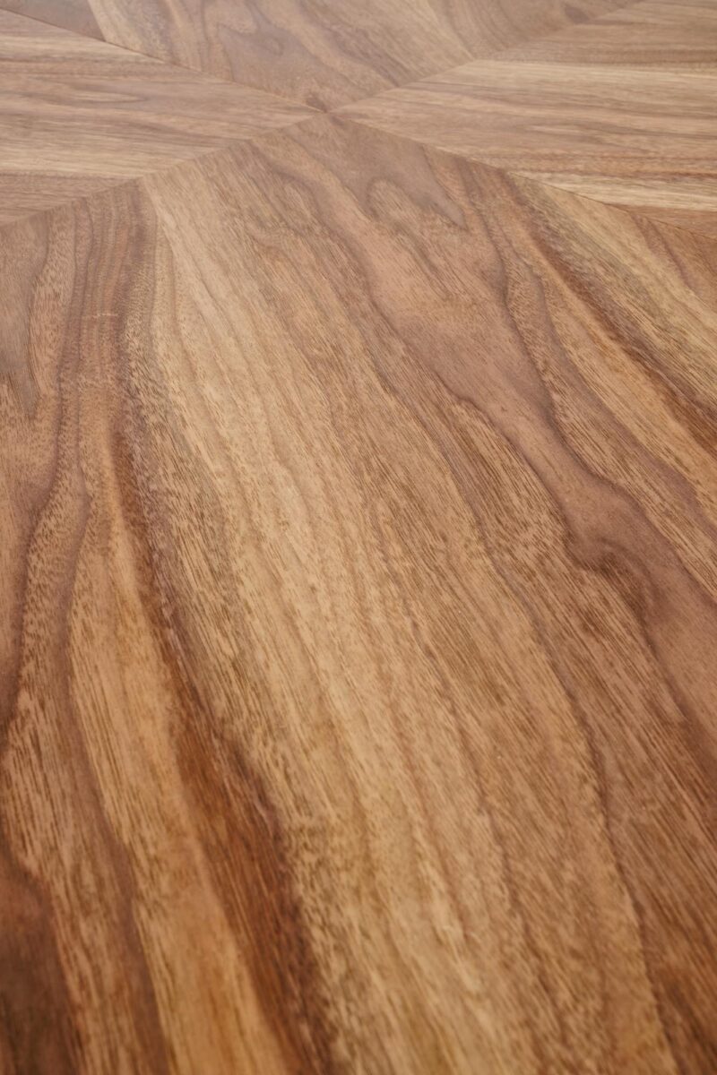 Pidentävä Ruokapöytä ALDORA, pähkinä / musta