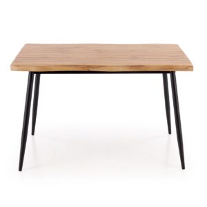 Ruokapöytäsetti DICKY, pöytä + 4 tuolia / luonnollinen / musta / harmaa