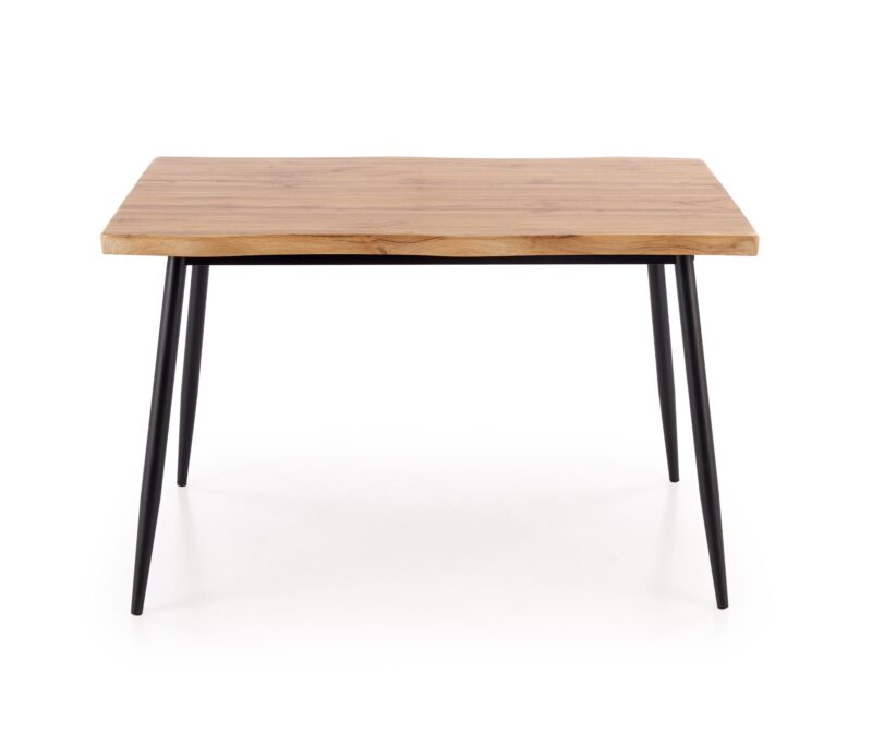 Ruokapöytäsetti DICKY, pöytä + 4 tuolia / luonnollinen / musta / harmaa