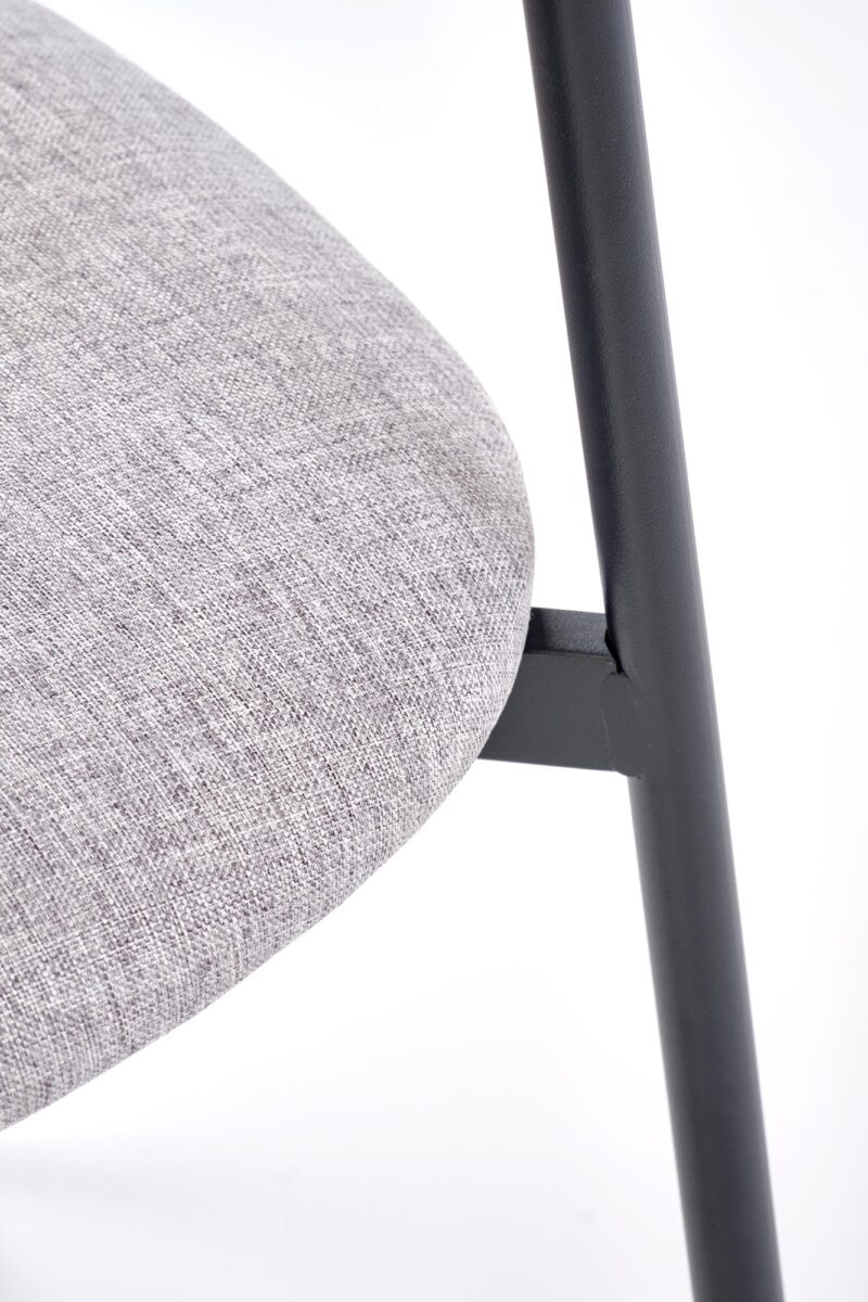 Ruokapöytäsetti DICKY, pöytä + 4 tuolia / luonnollinen / musta / harmaa