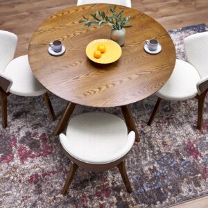 Pyöreä Ruokapöytä RUPLIN, pähkinäpuu