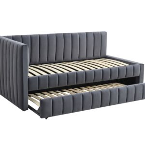 Sänky DERBY, kahden hengen / vetopatin tilalla / harmaa