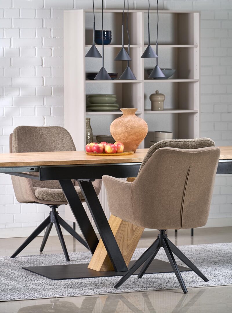 Käännettävä tuoli VALEN, ruskea