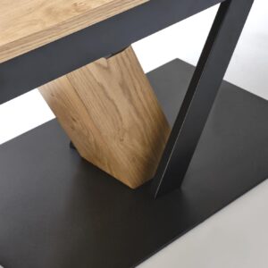 Säädettävä ruokapöytä FANIS, luonnollinen / musta