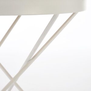 Kahvilapöytä LEILA, luonnollinen / valkoinen