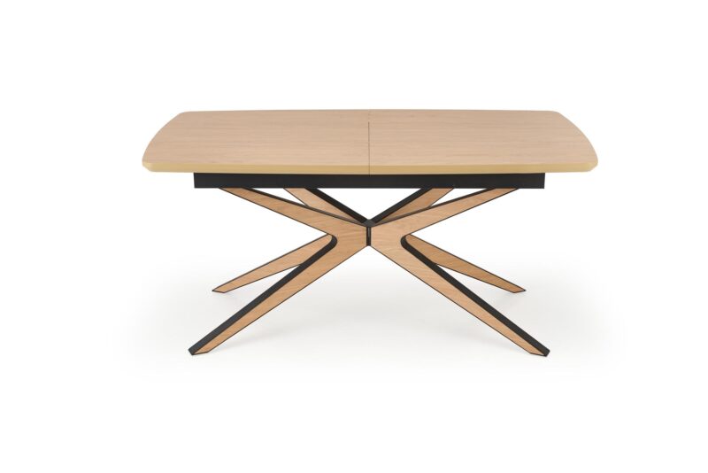 Säädettävä ruokapöytä JAMES, luonnollinen / musta