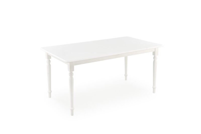 Pituettava ruokapöytä NELMAR, valkoinen
